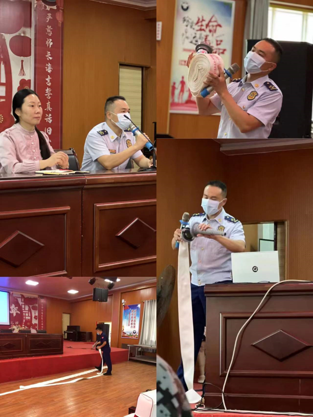 消防知识进军训 上好开学第一课(图10) 图片